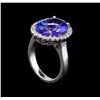 Image 4 : 14KT White Gold 7.98 ctw Tanzanite and Diamond Ring