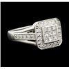 Image 2 : 0.50 ctw Diamond Ring - 18KT White Gold