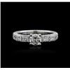 Image 2 : 18KT White Gold 1.21 ctw Diamond Ring