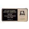Image 2 : 500 Grain Sterling Silver Franklin Mint 100 Greatest Americans Ingot