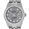 Image 1 : Rolex Mens SS Meteorite Diamond Princess Cut 36MM Datejust Wristwatch