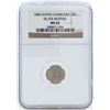 1860 Dated Cambodia 25 Centimes Silver Restrike Coin NGC MS63