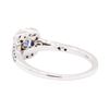 Image 3 : 1.09 ctw Sapphire And Diamond Ring - 14KT White Gold