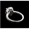 Image 3 : 1.56 ctw Tanzanite and Diamond Ring - 14KT White Gold