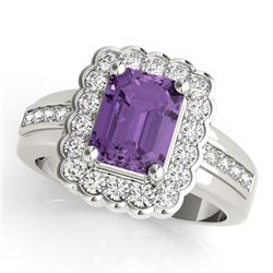 3ct Tanzanite 14K White Gold Ring 9.48gm