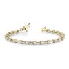 Image 2 : 4 7/8 ct tw Diamond 14K W/Y/R Gold  Bracelet 14.3gm