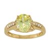 Image 1 : 2ct Peridot 14K Yellow Gold Ring 3.16gm