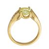 Image 2 : 2ct Peridot 14K Yellow Gold Ring 3.16gm