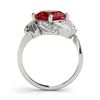 Image 3 : 2ct Ruby 14K White Gold Ring 2.44gm