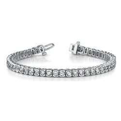 12 5/8 ct tw Diamond 14K W/Y/R Gold  Bracelet 28.1gm