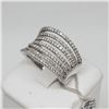 Image 1 : 14K White gold Multi Layer Diamond ring  (11.28.2018 8-6)
