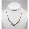 Image 1 : 18K Yellow, White Gold Necklace , Bracelet Set