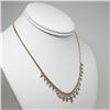 Image 2 : 18K Yellow, White Gold Necklace , Bracelet Set