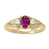 Image 1 : 1ct Ruby 14K Yellow Gold Ring 3.13gm