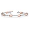 Image 3 : 1 3/8 ct tw Diamond 14K W/Y/R Gold  Bracelet 12.0gm