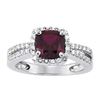 Image 1 : 1.5ct Ruby 14K White Gold Ring 4.36gm