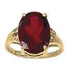 Image 1 : 5ct Garnet 14K Yellow Gold Ring 3.37gm