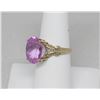 Image 2 : Pink Topaz with Diamond ring