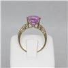 Image 5 : Pink Topaz with Diamond ring