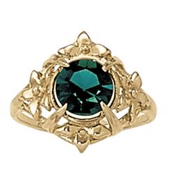 1.25ct Tsavorite 14K Yellow Gold Ring 3.78gm