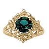 Image 1 : 1.25ct Tsavorite 14K Yellow Gold Ring 3.78gm
