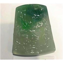 185.05ct Type A Jadeite Jade 56x43x6.2mm