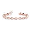 Image 3 : 3 1/5 ct tw Diamond 14K W/Y/R Gold  Bracelet 24.3gm
