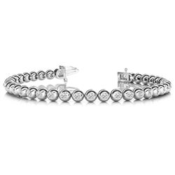 4 ct tw Diamond 14K W/Y/R Gold  Bracelet 21.5gm