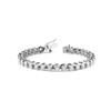 Image 1 : 5 ct tw Diamond 14K W/Y/R Gold  Bracelet 23.4gm