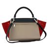 Image 3 : Celine Tri-color Smooth Leather and Suedu Trapeze Bag