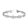 Image 1 : 1 ct tw Diamond 14K W/Y/R Gold  Bracelet 13.8gm