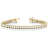 Image 2 : 6 5/8 ct tw Diamond 14K W/Y/R Gold  Bracelet 27.2gm