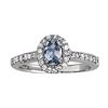 Image 1 : 1.5ct Light Color Sapphire 14K White Gold Ring 4.60gm