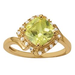 1.25ct Yellow sapphire 14K Yellow Gold Ring 3.56gm