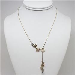 14K Yellow, White.Ross Gold Necklace