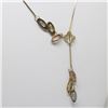 Image 3 : 14K Yellow, White.Ross Gold Necklace