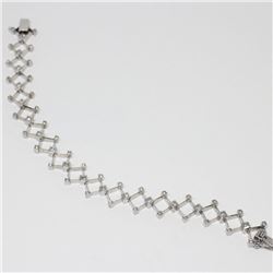 14k White Gold DIamond Bracelet