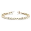 Image 2 : 3 7/8 ct tw Diamond 14K W/Y/R Gold  Bracelet 15.4gm