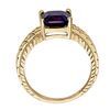 Image 2 : 3.5ct Blue Sapphire 14K Yellow Gold Ring 5.16gm