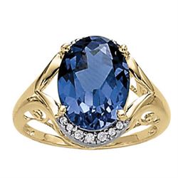 7ct Tanzanite 14K Yellow Gold Ring 4.46gm