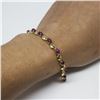 Image 3 : 14k Yellow Gold amethyst Bracelet
