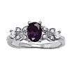 Image 1 : 0.8ct Alexandrite 14K White Gold Ring 3.16gm