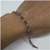 Image 4 : 14k Yellow Gold Cabochon Garnet Bracelet-2
