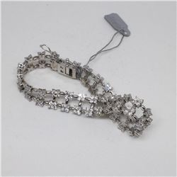 14k  White Gold Diamond Bracelet