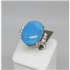 Image 4 : Turquoise Diamond 18k White Gold ring