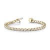 Image 2 : 7 ct tw Diamond 14K W/Y/R Gold  Bracelet 16.5gm