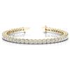 Image 2 : 5 ct tw Diamond 14K W/Y/R Gold  Bracelet 16.4gm