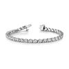 Image 1 : 3 ct tw Diamond 14K W/Y/R Gold  Bracelet 10.1gm