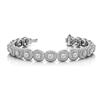 Image 1 : 3 1/4 ct tw Diamond 14K W/Y/R Gold  Bracelet 17.8gm