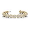 Image 2 : 3 1/4 ct tw Diamond 14K W/Y/R Gold  Bracelet 17.8gm